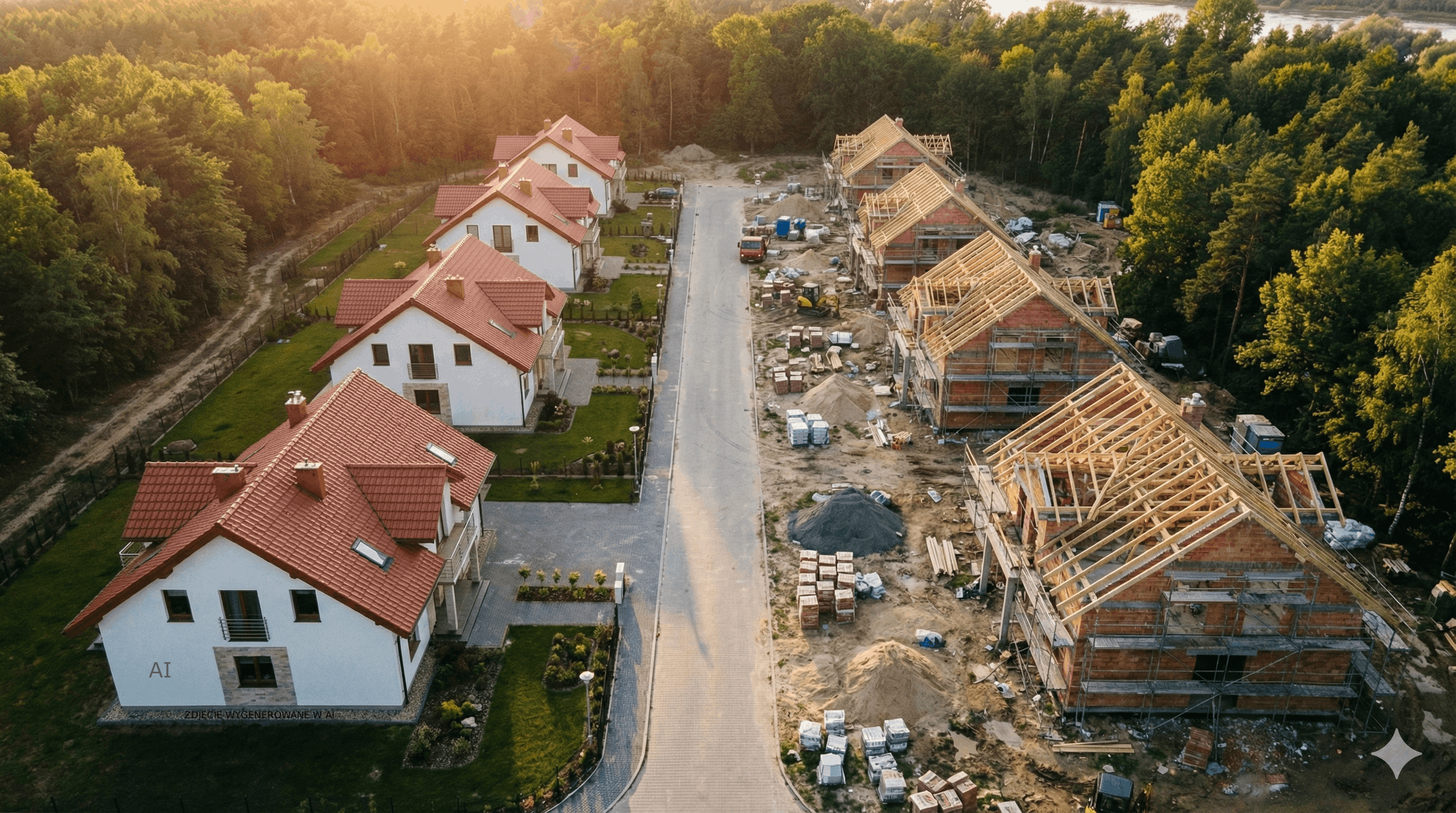 Budowa domu pod Świebodzinem - realizacja W2-Invest w Grodziszczu